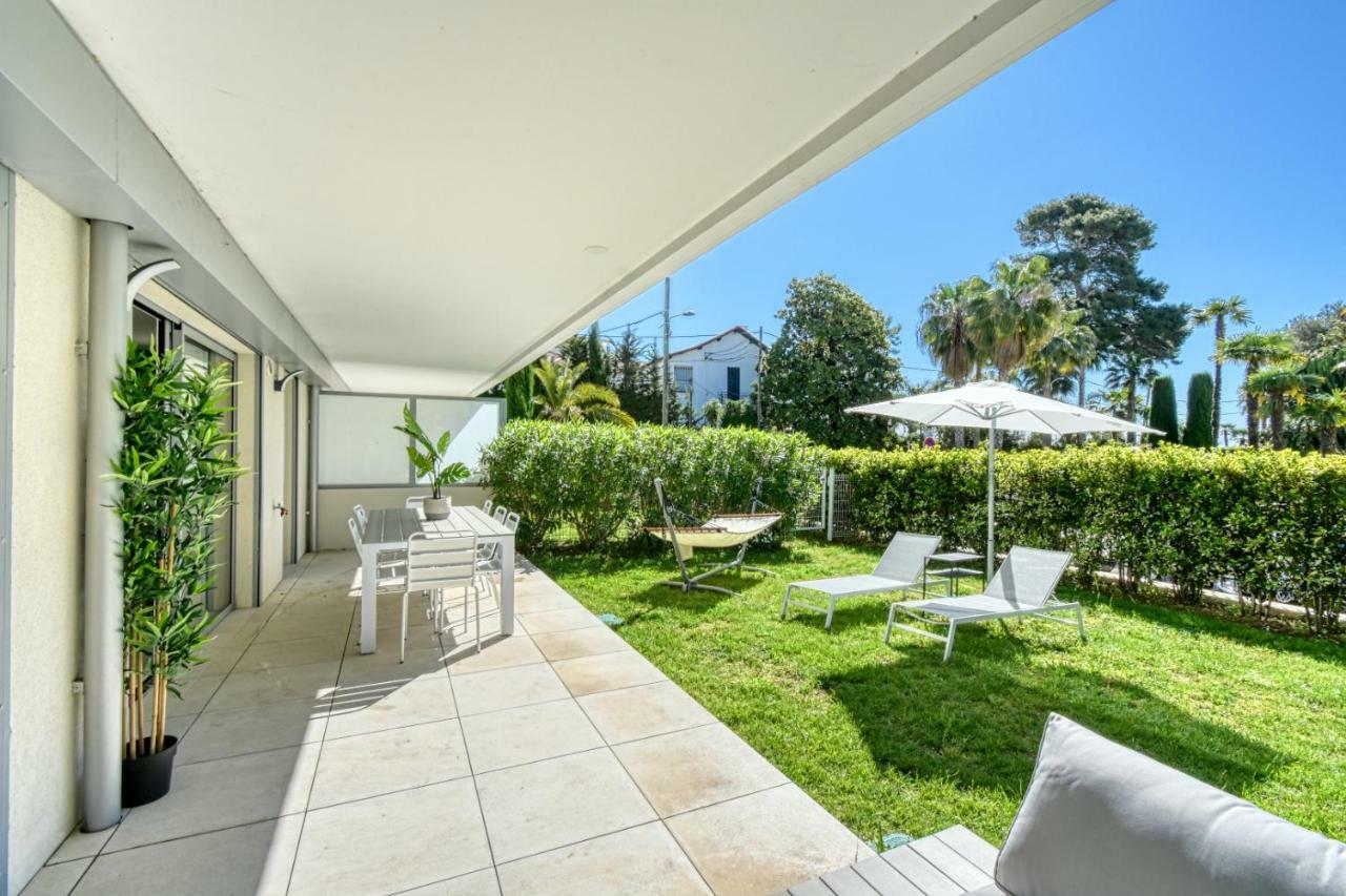 Nice With Private Garden, Pool & Parking Apartamento Cannes